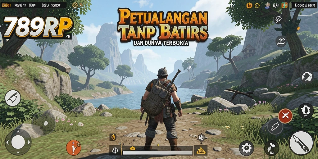 Tampilan gameplay menarik dari 789RP di dunia terbuka.