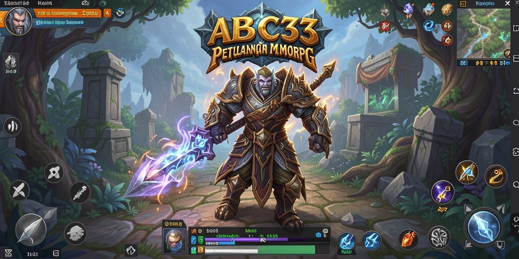 Tampilan aksi seru dalam gameplay MMORPG ABC33.