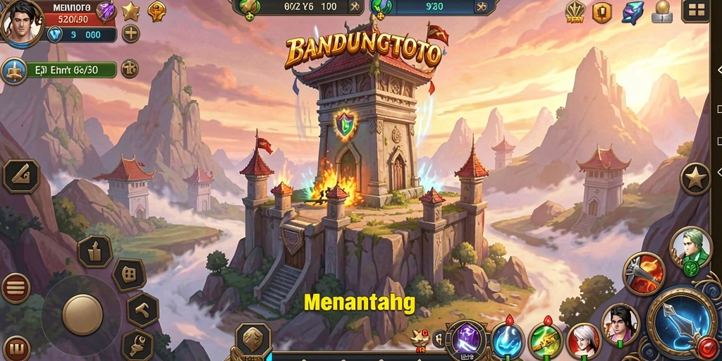 Tampilan strategi menara dalam BANDUNGTOTO yang mendebarkan.