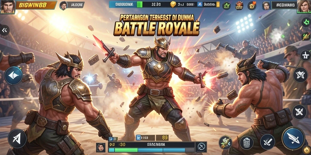 Gameplay mencengangkan di arena Battle Royale BIGWIN88.