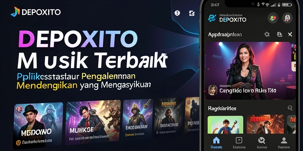Tampilan menarik dari gameplay DEPOXITO yang penuh musik.