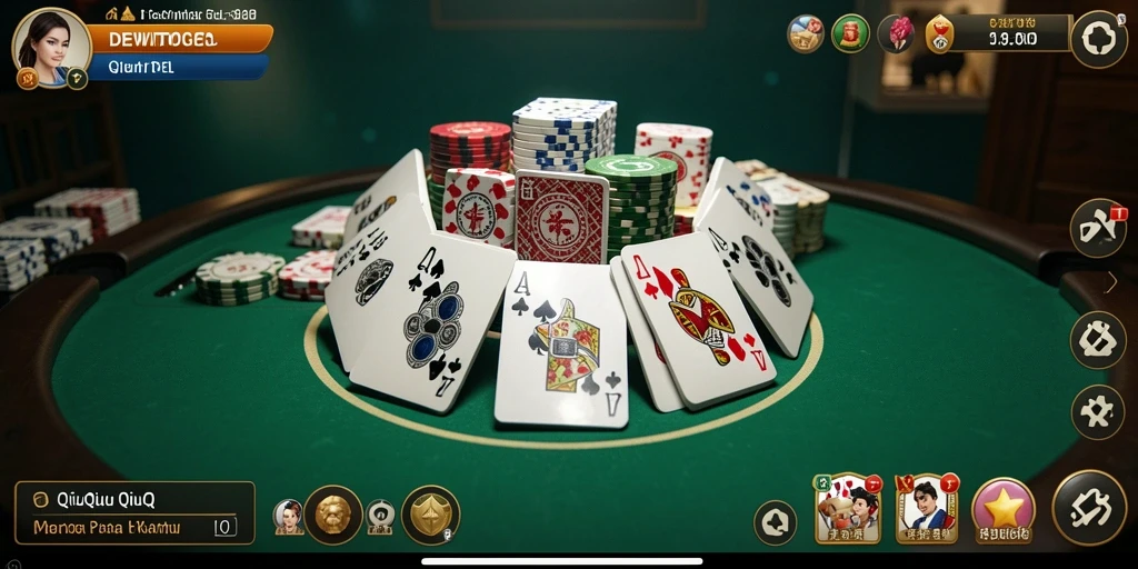Tampilan gameplay DEWITOGEL yang mengasyikkan dalam permainan QiuQiu.