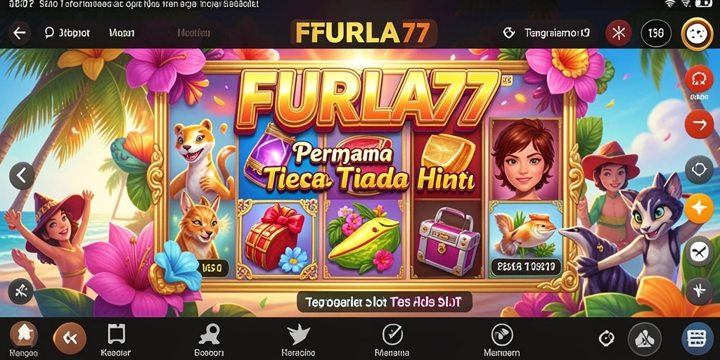 Screenshot gameplay FURLA77 yang penuh warna dan menarik.