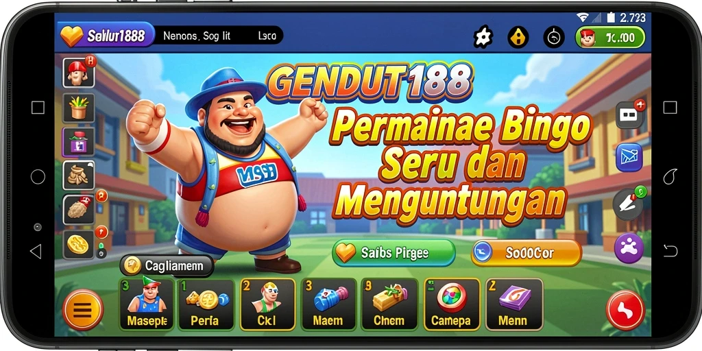 Tampilan menarik dari gameplay Bingo di GENDUT188.