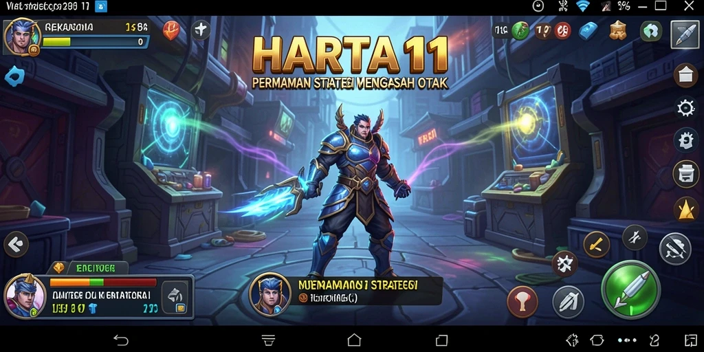 Tampilan gameplay <strong>HARTA11</strong> dengan pertempuran strategis yang mendebarkan.