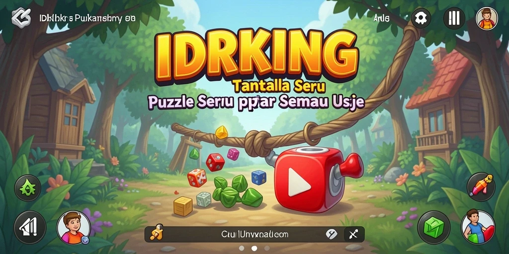 Tampilan gameplay IDRKING yang menyenangkan dan menantang.