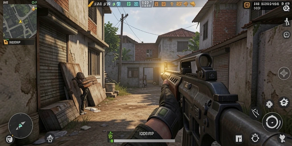 Tampilan aksi seru dari gameplay IDRRP yang mengesankan.