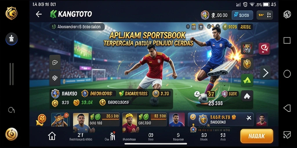 Screenshot gameplay KANGTOTO yang menampilkan serunya taruhan olahraga.