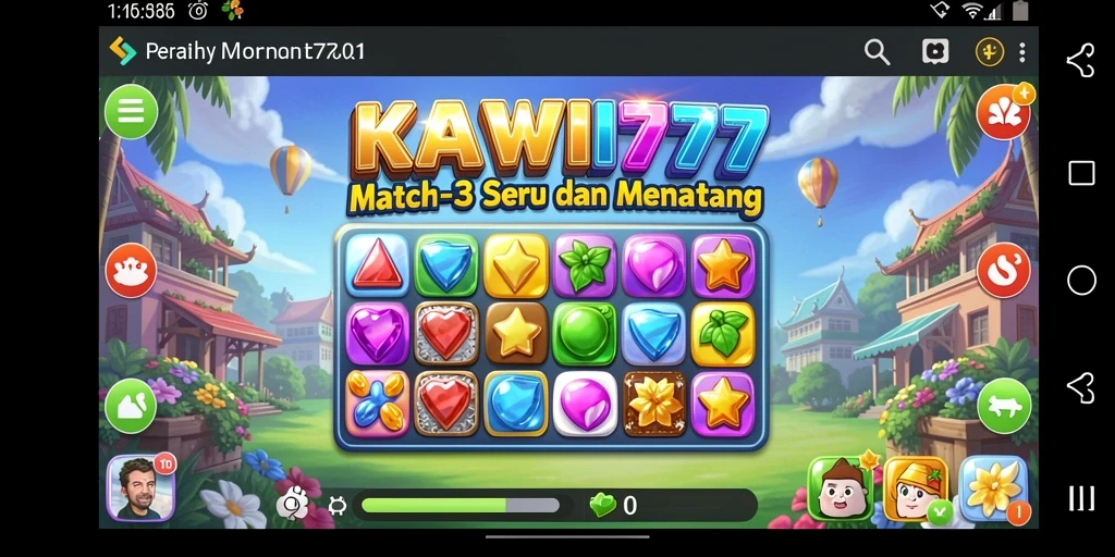 Gameplay KAWI777 yang penuh warna dan menantang.
