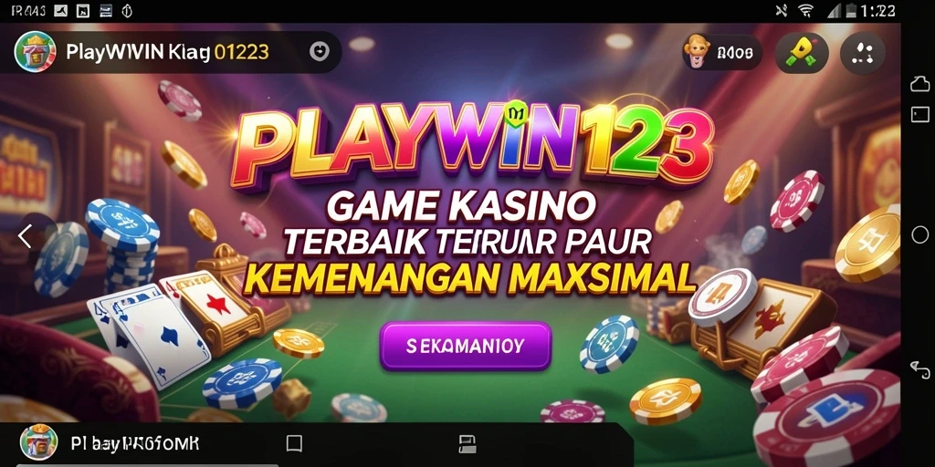 Gameplay menarik dari aplikasi kasino PLAYWIN123.