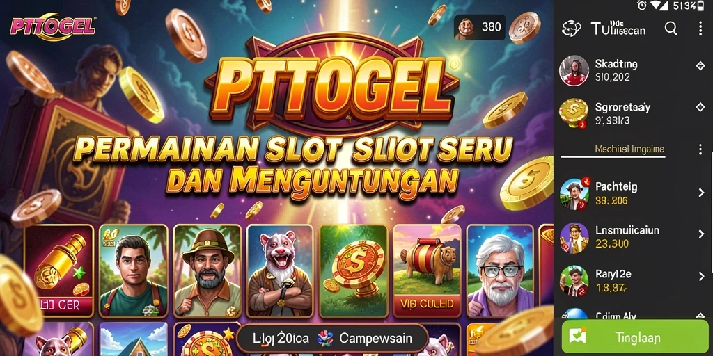 Screenshot gameplay PTTOGEL menampilkan slot dengan grafis menarik dan interaksi seru.