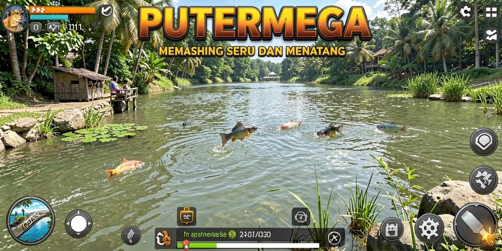 Tangkapan ikan besar dalam gameplay PUTERMEGA yang seru.