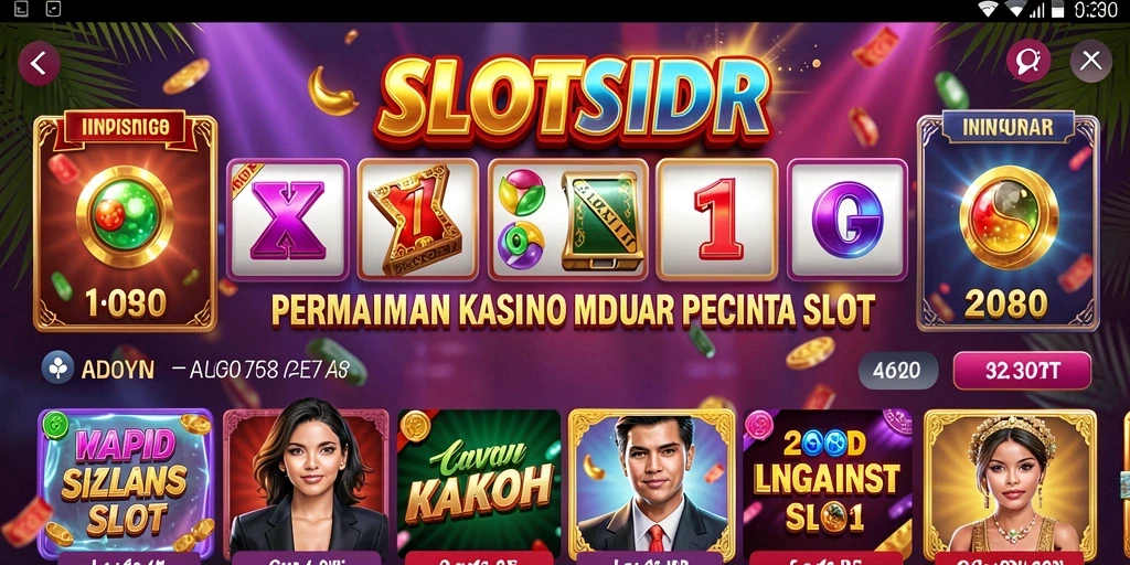 Screenshot gameplay SLOTSIDR menampilkan keseruan bermain slot.