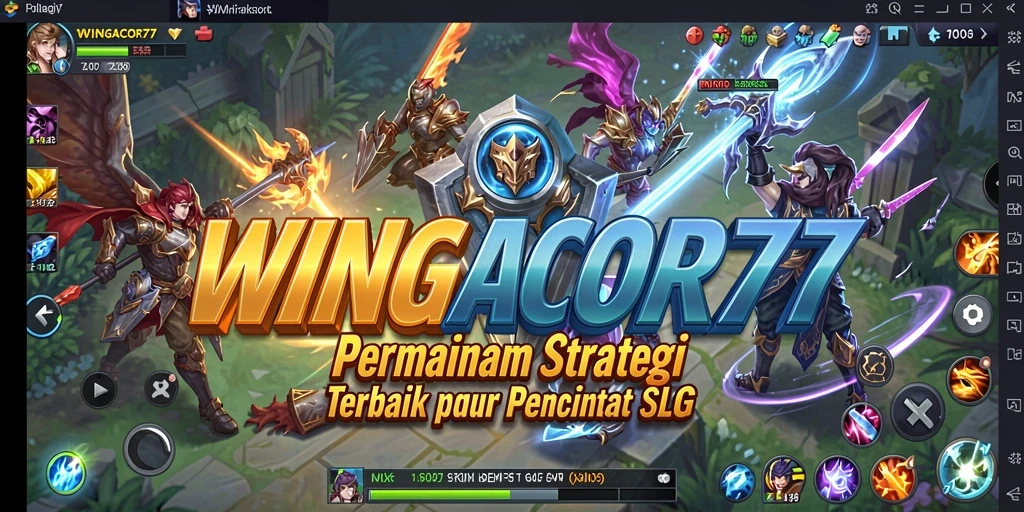 Tangkapan layar gameplay WINGACOR77 menampilkan pertempuran strategi mendebarkan.
